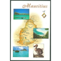 MAURITIUS ISLAND - MAP